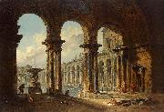 Hubert Robert, Ancient Ruins Used as Public Baths